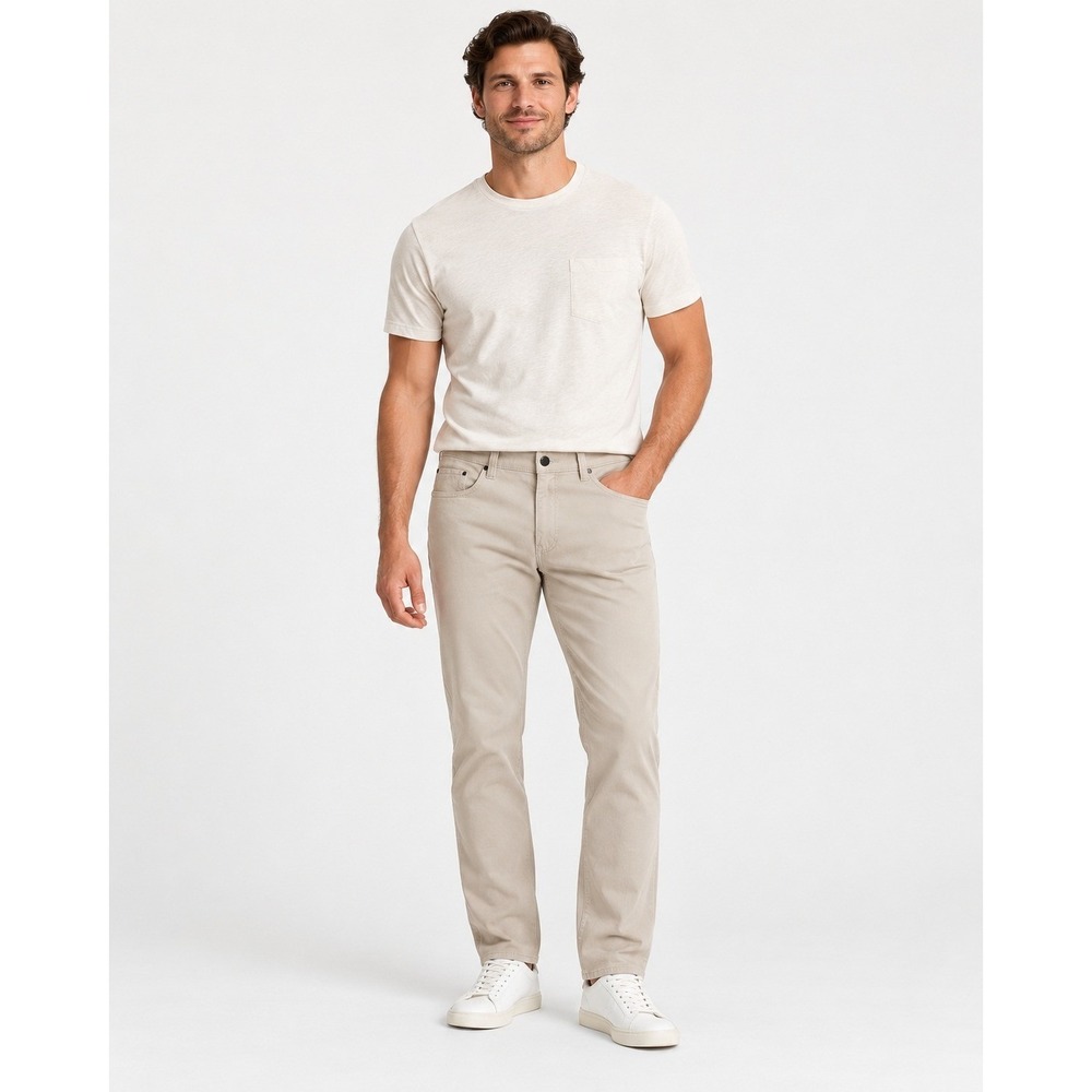 Haggar Active Series City Flex Classic Slim Straight Pants Stone/Beige34x34